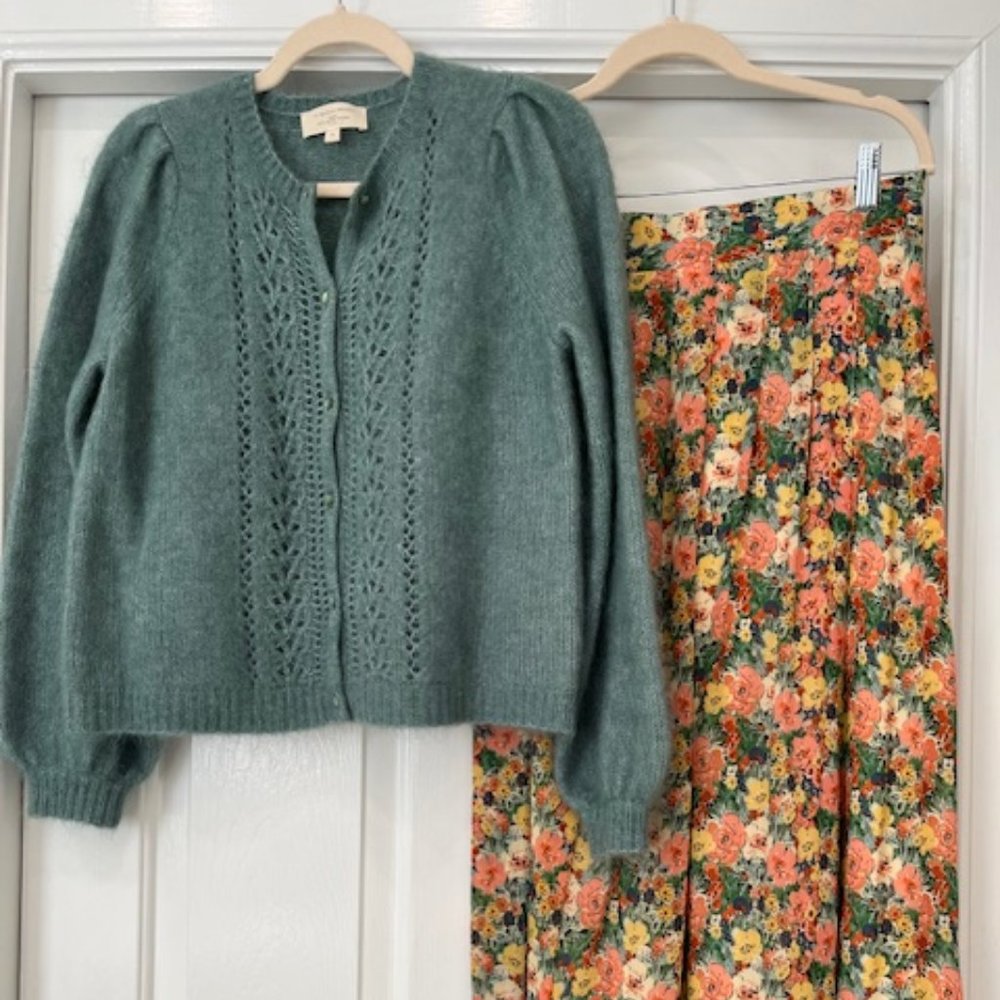 Sezane Green Sweater